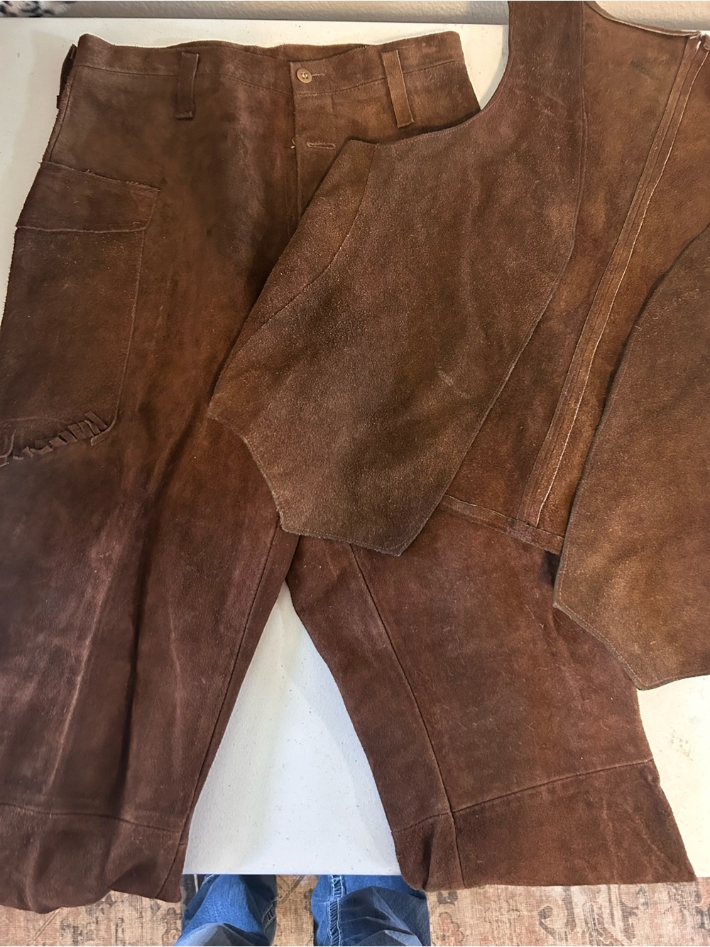 Vintage Suede Pants and Vest